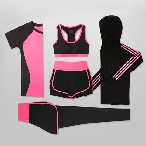 Women Yoga Sets Five Pieces 5