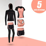 Women Yoga Sets Five Pieces 5