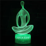 3D 7 Color Changing Yoga LED Meditation