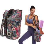 Yoga Mat Bag Casual Fashion Canvas Yoga Bag Backpack With Large Size Zipper Pocket Fit Most Size Mats Yoga Mat Tote