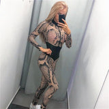 Elastic Slim Sport Jumpsuit