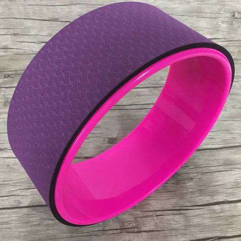 Yoga Wheel 12.5x5In Yoga Circle Ring Strong Roller Yoga Back Stretcher Balance Accessory Professional Fitness Equipment