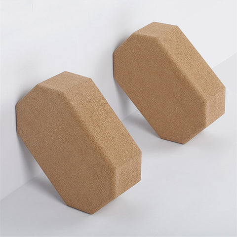 Hexagonal Octagonal Cork Yoga block