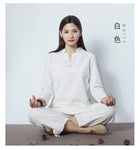 Cotton Meditation Clothing Shirt and Pants 2pcs/set