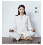 Cotton Meditation Clothing Shirt and Pants 2pcs/set