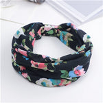 Floral Turban  Headwrap Elastic yoga