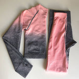Ombre Seamless 2 Piece Set Women Sport