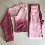 Ombre Seamless 2 Piece Set Women Sport