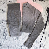 Ombre Seamless 2 Piece Set Women Sport